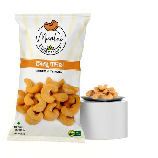 MUNLAI -   12 pc Roasted Salted Cashew premium 25 gm packet